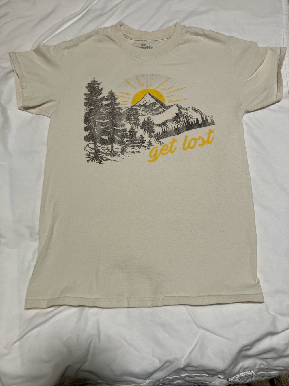 Get Lost Graphic Short Sleeve Tee - Cream